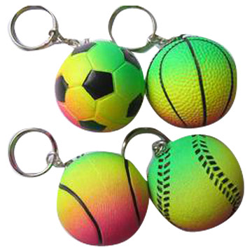 Keychain Rubber Balls